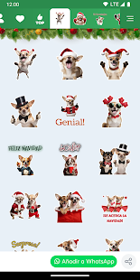 Perros de Navidad WASticker Screenshot