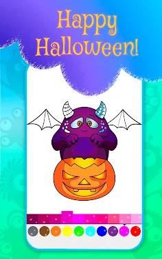 Hallowen Monster Coloring Book - Screenshot 1
