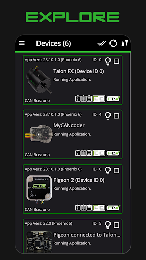 Android application Tuner X screenshort
