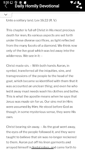 Android application Our Daily Homily Devotional screenshort