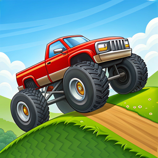 Big Monster Truck On Bad Roads Logo
