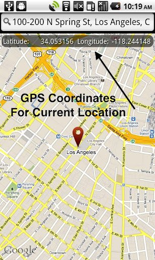 GPS Location Screen 2