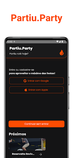 Android application Partiu.Party screenshort