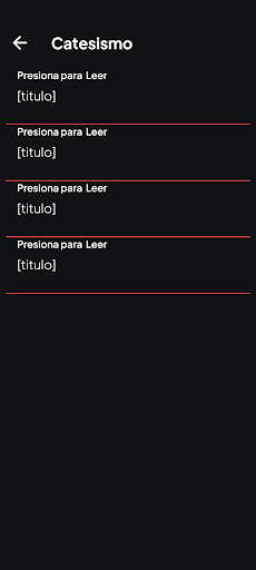 Android application Charla con Jesus screenshort
