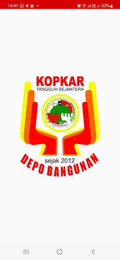 Android application KOPKAR DEPO BANGUNAN screenshort