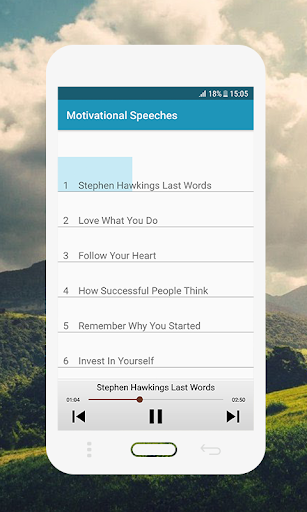 Android application Motivational Speeches screenshort