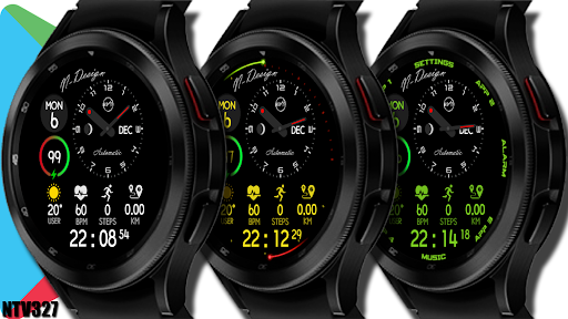 Android application NTV327 - Minimal Pro watchface screenshort