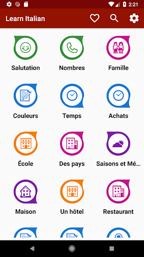 Aperçu de l'application