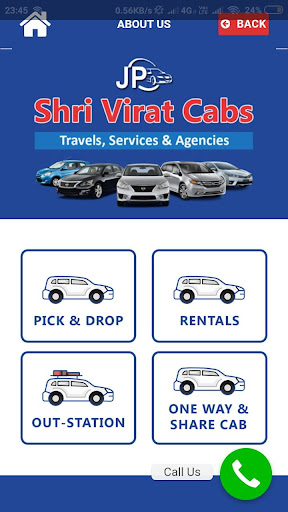 Android application Shri Virat Cab screenshort