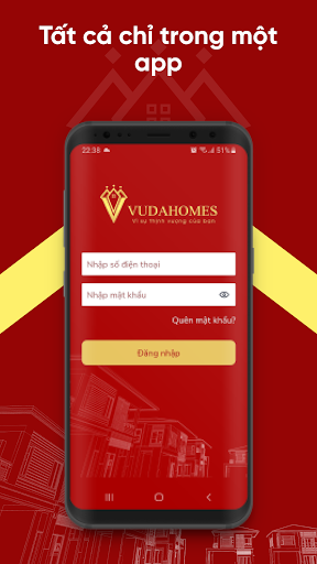 Android application Bất động sản Vudahomes screenshort