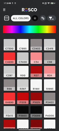 Android application Rosco myColor screenshort
