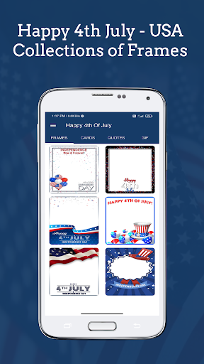Android application 4th Of July Wishes & Cards screenshort