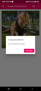 Animal Puzzle Solve Geme