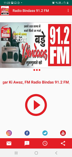 Android application FMRadioBindaas91.2 screenshort