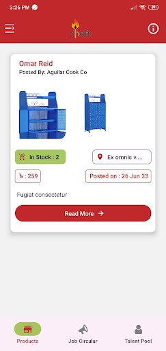 Android application chef screenshort