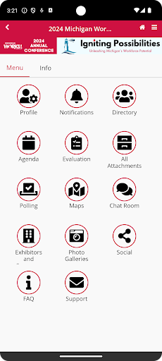 Android application Michigan Works! Assn Events screenshort