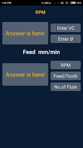 Android application CNC VMC screenshort