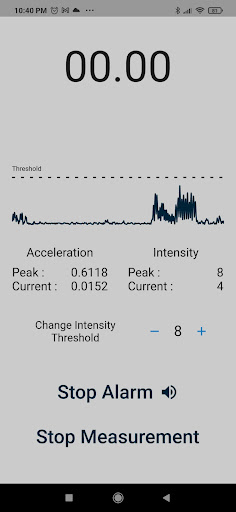 Android application Vibration & Shake Alert screenshort