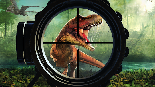 Real Dinosaur Hunting Game MOD APK (GOD MODE/DUMB ENEMY) 6