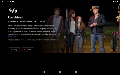 Screenshot of Glo Fiber TV