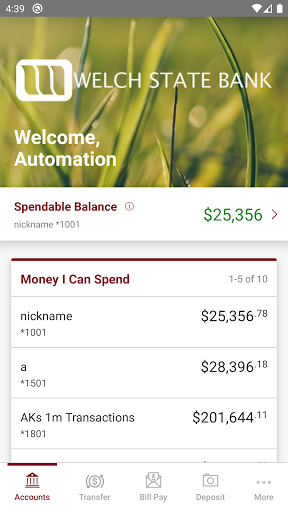 Welch State Bank (WSB_Mobile) Screen 3