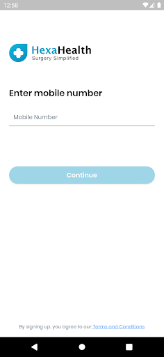 Android application HexaHealth - VC screenshort