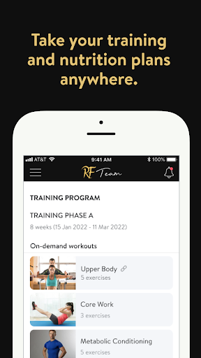 Android application RF TEAM screenshort