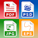 تصاویر تبدیل و عکس: JPG PNG پی دی اف EPS PSD دانلود در ویندوز
