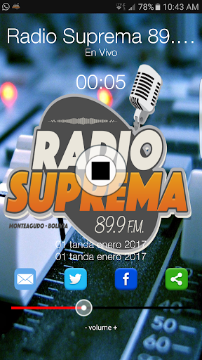 Android application Radio Suprema Monteagudo screenshort