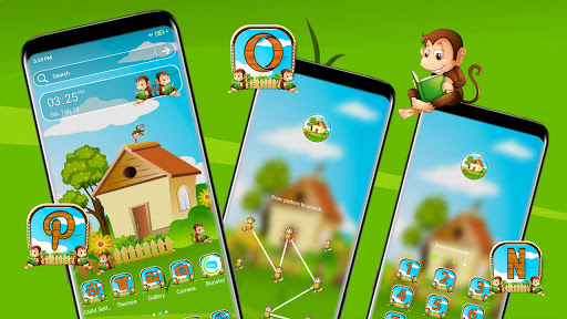 Cute Monkey House Theme Screen 3