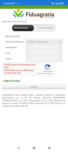 Fidu Transaccional Screen 2