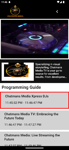 Chatmans Media TV Screen 2