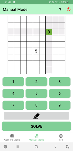 Sudoku Solver (Camera) Screen 2
