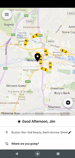 Android application Ave Cabs screenshort