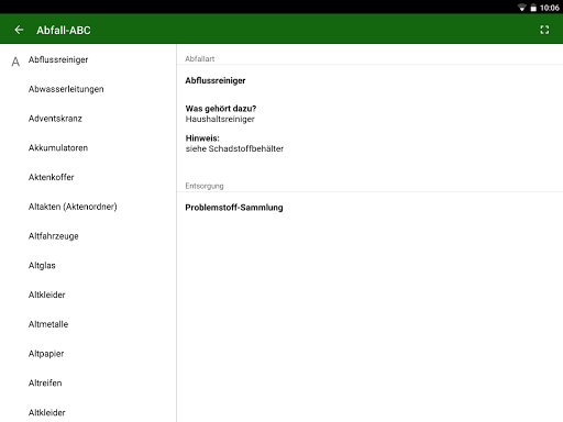 Abfall App OL Stadt Oldenburg