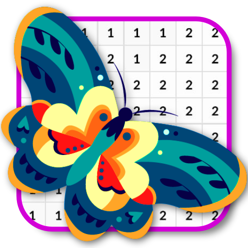 Tap Color by Number Butterfly
