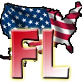 USA Florida clock flag icon