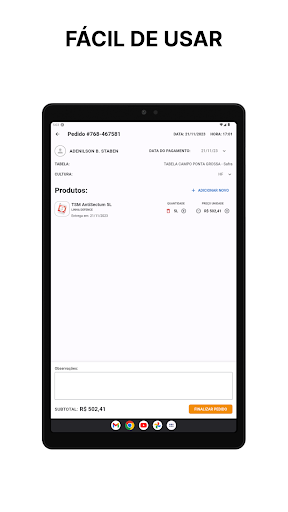 Android application Sphaira Vendas e Visitas screenshort