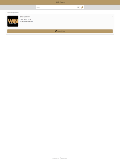 AVB Events Screen 3