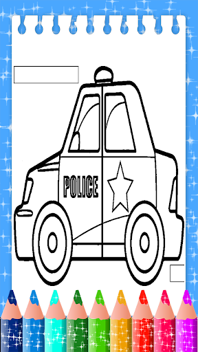 ألعاب رسم وتلوين سيارات شرطة