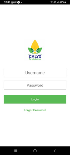 Android application Calyx Agro Industries screenshort