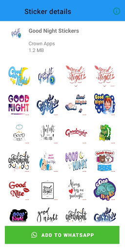 Good Morning Good Night Sticke Screen 2