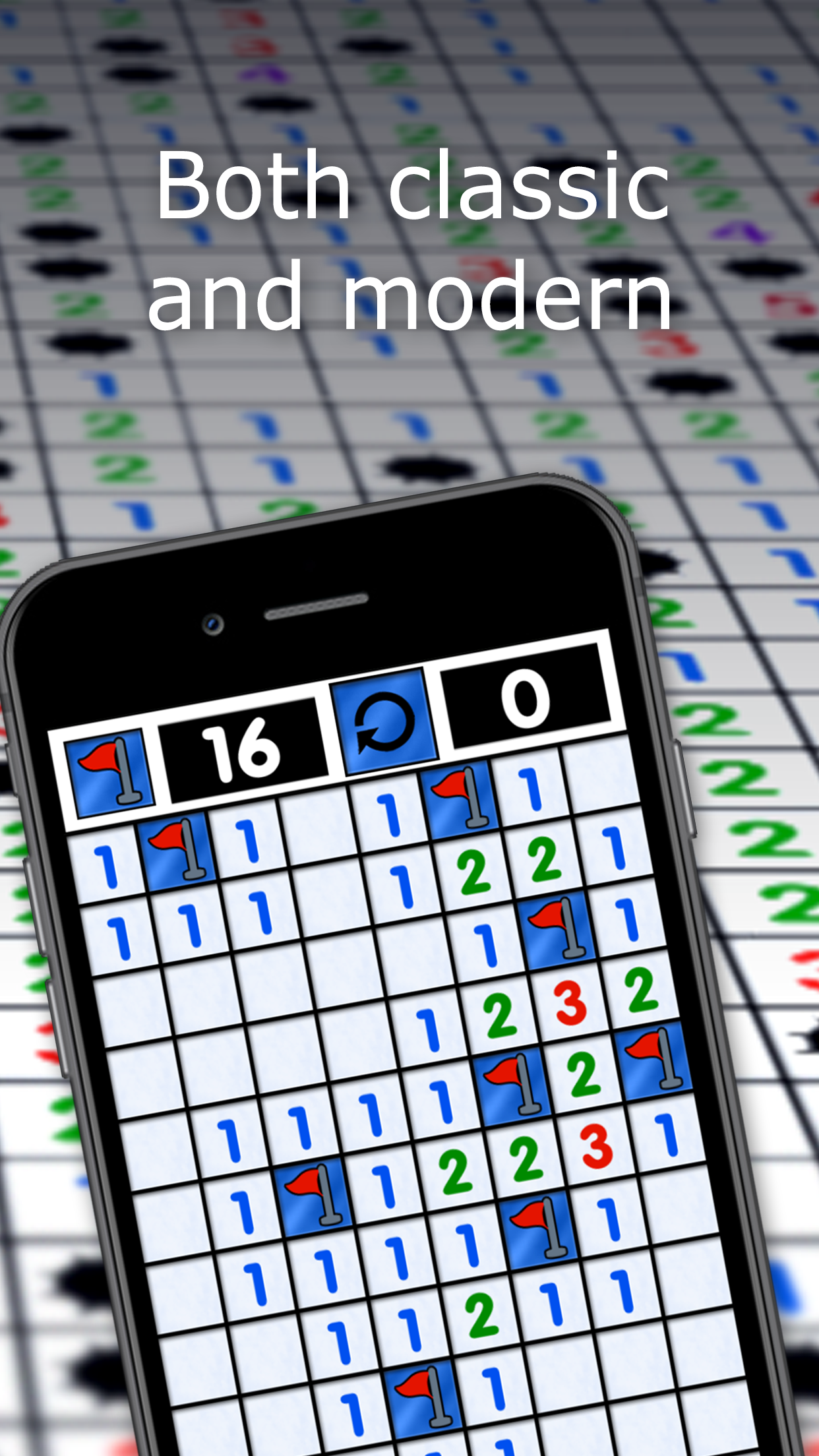 Android application Minesweeper - Sweeping mines in retro style screenshort