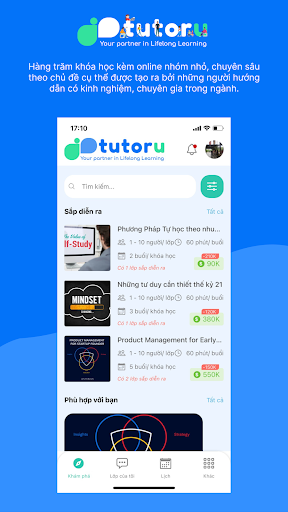 Android application TutorU screenshort