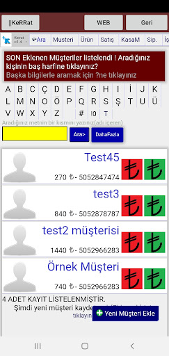 Android application HalıMatik Halı Yıkamacı Yönet screenshort
