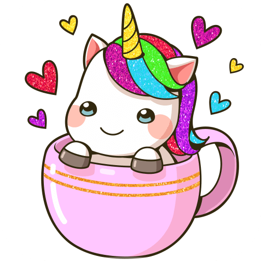 Glitter Kawaii Coloring Book logo