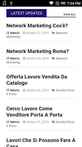 Android application Movimento Network Marketing screenshort