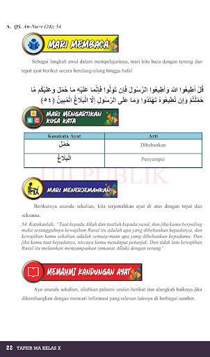 Tafsir MA Kelas 10 Indonesia screenshot 3