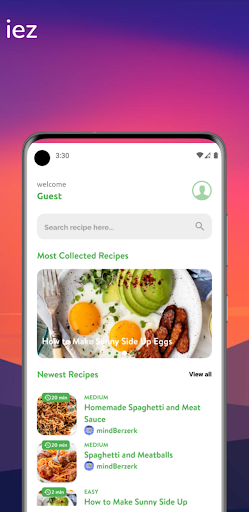 Foodiez : A Simple Recipe App Screen 3