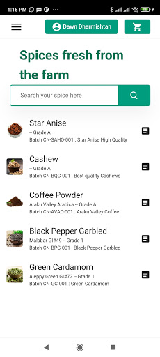 Android application Climate Naturals screenshort